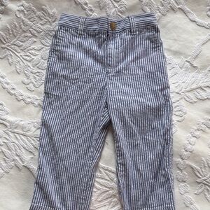 Ralph Lauren Navy and White Striped Kids Trousers